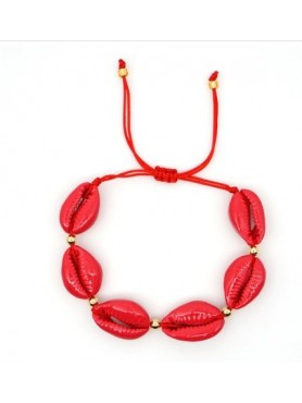 Accueil Bracelet coquillage ROUGE -- HouseOfPeople.fr